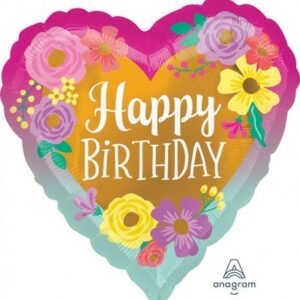 Happy Birthday (Painted Flowers)