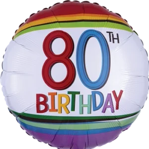 Rainbow Birthday 80