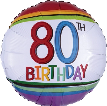 Rainbow Birthday 80